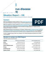 Coronavirus Disease (COVID-19) : Situation Report - 129