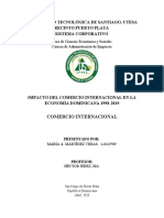 Impacto Del Comercio Internacional en La Economía Dominicana 1998