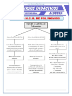 Problemas de MCD y MCM de Polinomios para Quinto de Secundaria
