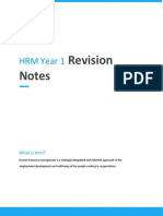 HRM Revision Notes