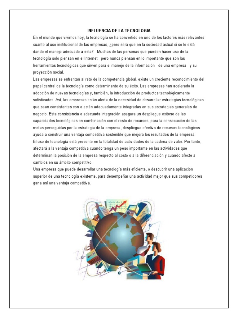 Impacto de Ciencia y Tecnología en Empresas | PDF | Ventaja competitiva ...