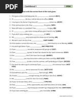 B1 IF-Clauses - Conditional 1 IF008: Complete The Sentences With The Correct Form of The Verb Given