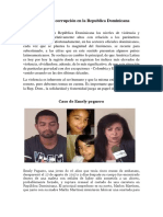 Violencia y Corrupción en La Republica Dominicana