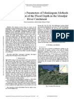 Estimation of The Parameters of Muskingum Methods For The Prediction of The Flood Depth in The Moudjar River Catchment