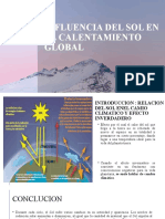 INFLUENCIA DEL SOL EN EL CALENTAMIENTO GLOBAL