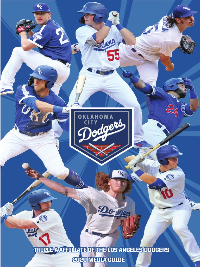 2020 OKC Dodgers Media Guide Baseball Park Los Angeles Dodgers