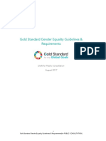 Gold Standard Gender Equality Guidelines & Requirements