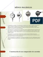 Comparadores mecánicos: tipos y aplicaciones