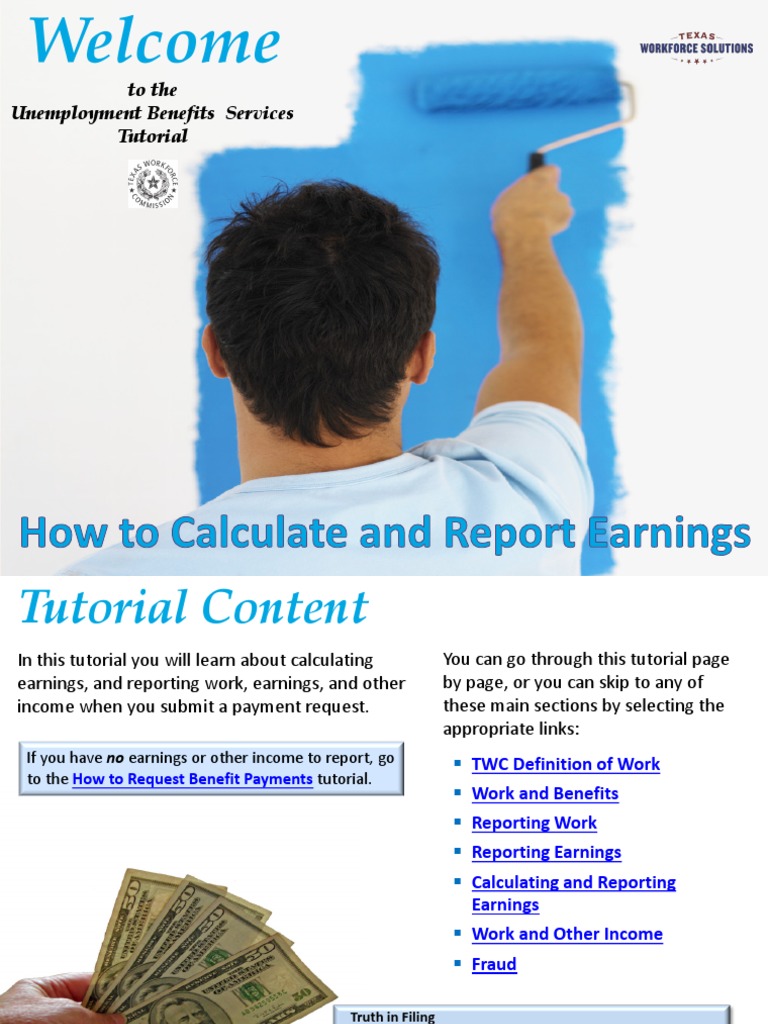Calculate Report Earnings TWC | PDF | Finance & Money Management