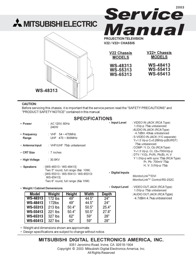 V22 Service Manual | PDF | Vacuum Tube | Alternating Current