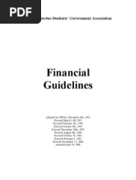 Financial Guidelines: Indiana Purdue Students' Government Association