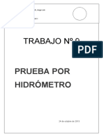 Prueba Por Hidrometro