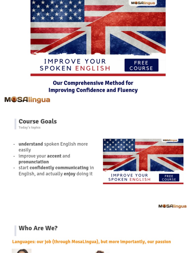 Free KIT To Improve Your Spoken English | PDF | Fluency | Accent ...