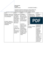 Actividades de Español 3 Tercer Envio