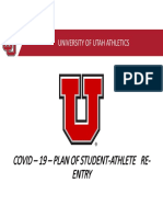 Utah Athletics Presentation - Phased Reopening of Facilities - May2020