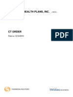 December 2010 Court Order WellCareHealthPlansInc-1