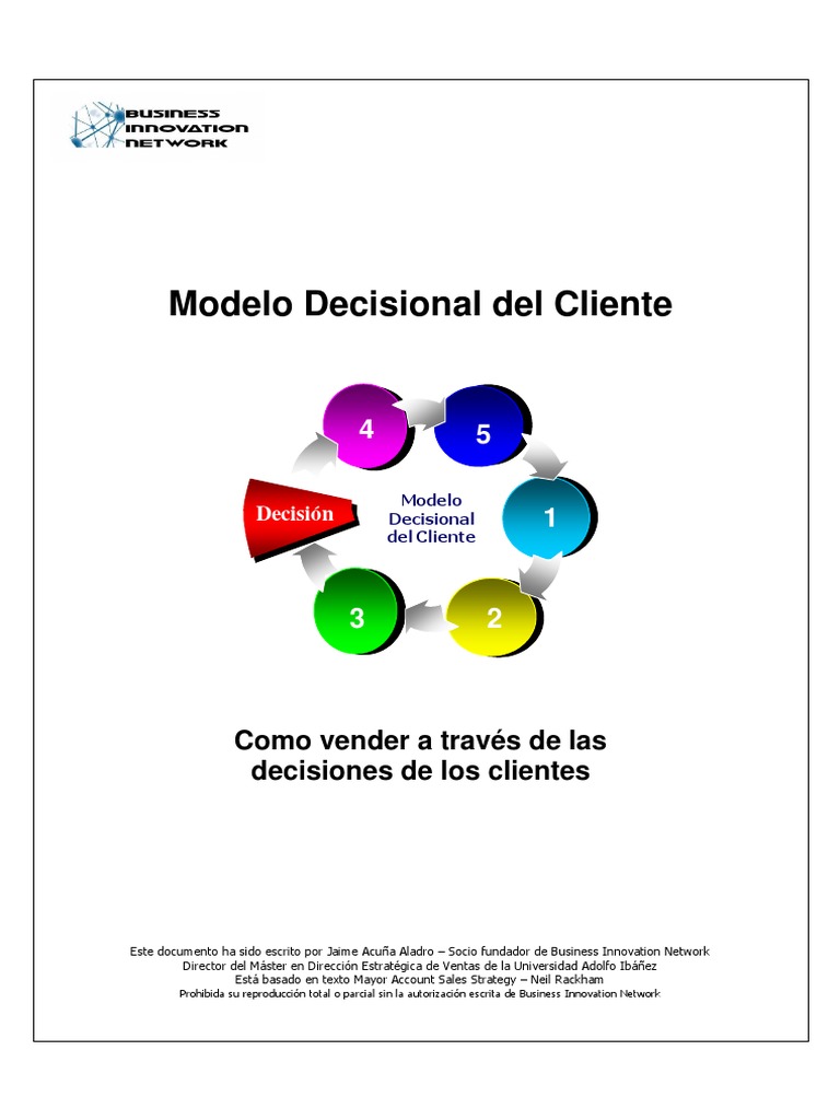 Modelo Decisional del Cliente en Ventas | PDF | Cliente | Información