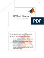 MATLAB Chapter 4: 4.1 Program Design and Development