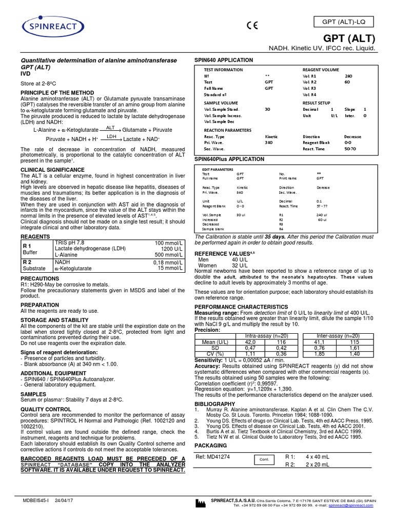 Clinical Significance of ALT Testing | PDF | Lactate Dehydrogenase ...