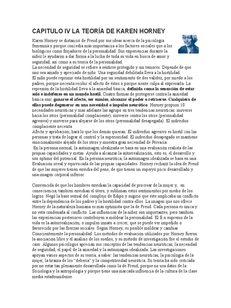 capitulo-iv-la-teor-a-de-karen-horney-pdf-sigmund-freud-neurosis