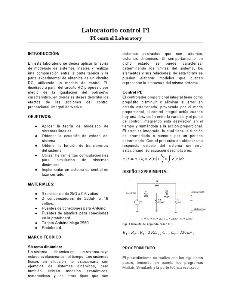 Laboratorio PI | PDF | Matemáticas Aplicadas | Análisis matemático