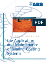 The Application and Maintenance of Marine Coating Systems: Guidance Notes On