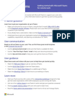 Getting Started Teams Overview