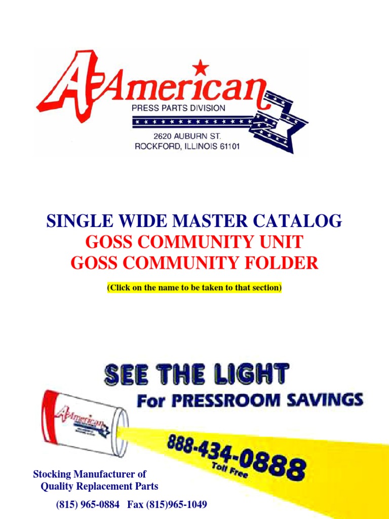 Single Wide Master Catalog: Goss Community Unit Goss Community Folder ...