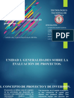 FORMULACION Y EVALUACION DE PROYECTOS