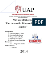 Marketing Mix del pan blanco Bimbo