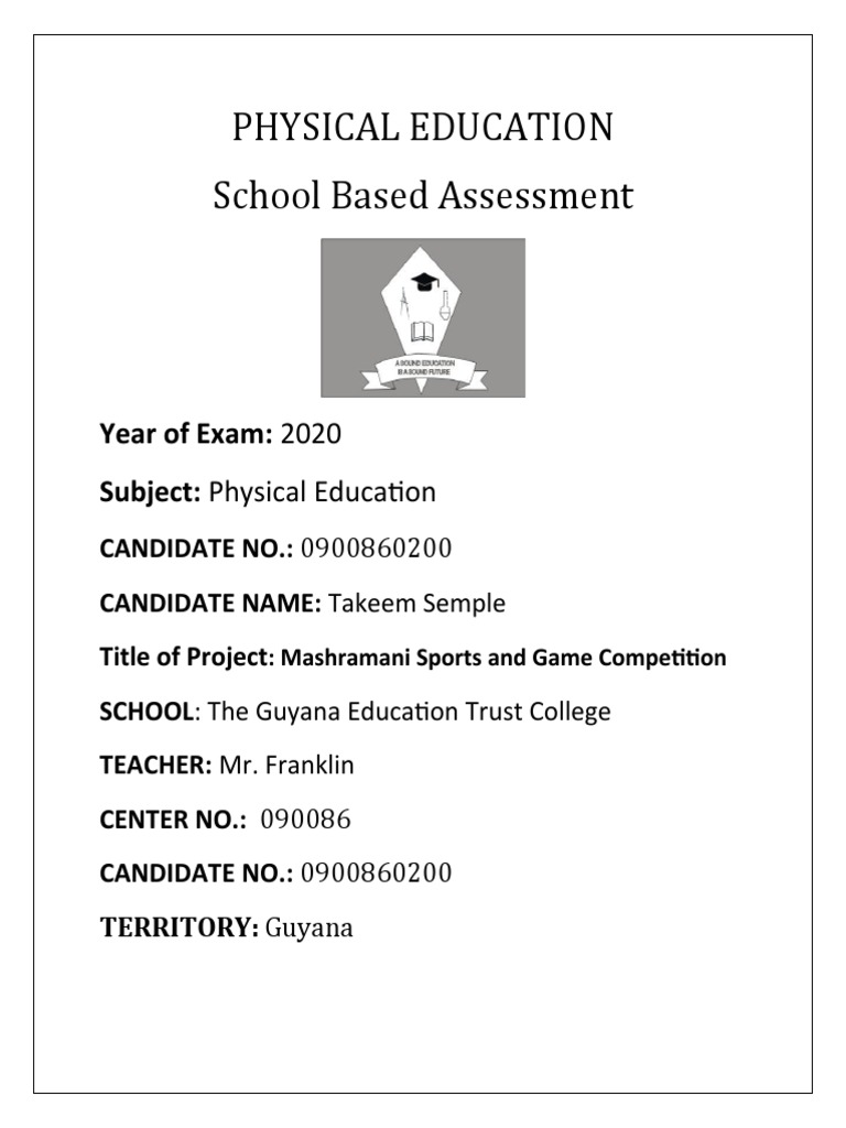 Physical Education SBA: Sports Overview | PDF | Bowling (Cricket) | Cricket