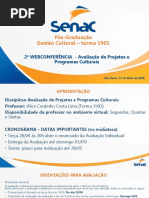 2WebConferencia - AvaliaçãodeProjetos 1901