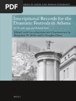 Inscriptional Records For The Dramatic Festivals in Athens IG II2 2318-2325 and Related Texts