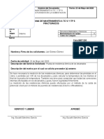 Programa de Mantenimiento A TC S Y TP S-Prueba de Resistencia de Devanados