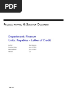 LC Process Mapping and Solution