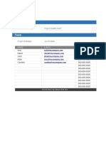 Project Manager Gantt Chart