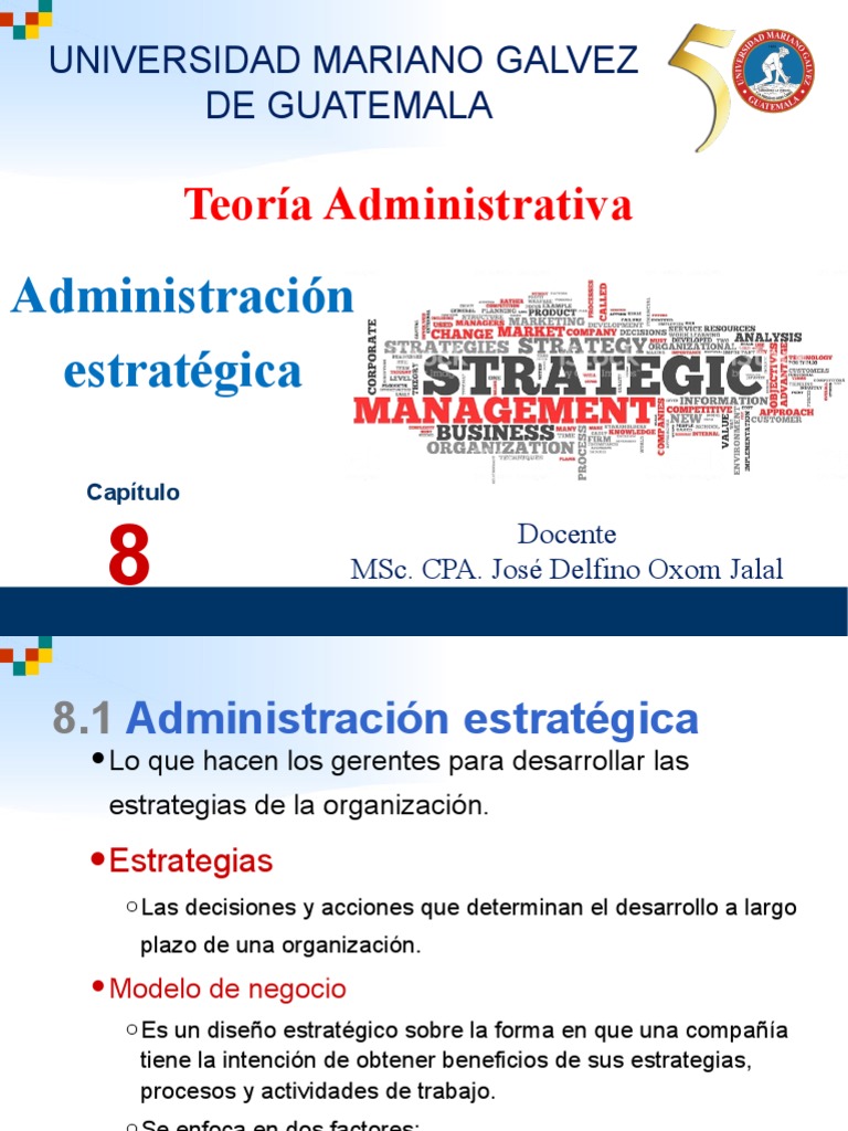 Capitulo 8 Administracion Estrategica | PDF | Ventaja competitiva ...