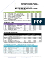 Lista Precios MEGIA Enero 2018 - Bioinsumos