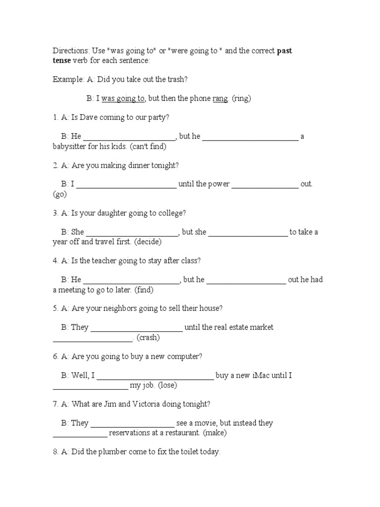Plans and Intentions 1 | PDF | Foreign Language Studies