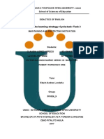 Phase of The Learning Strategy Cycle Task Task 2