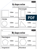 2d Shapes Review Kindergarten