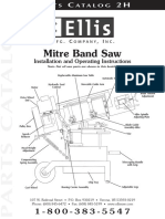 Parts catalog guide for band saw installation