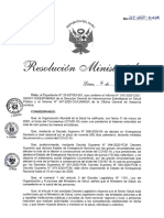 R.M. 265-2020-MINSA - Modificación del documento técnico Lineamientos para la vigilancia de la salud de los trabajadores con riesgo a exposición del Covid 19.pdf