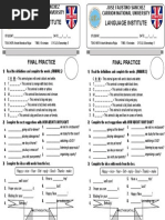 Language Institute Language Institute: Final Practice Final Practice