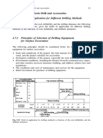 2.7 Selection of Rock Drill and Accessories 2.7.1 Fields of Application For Different Drilling Methods