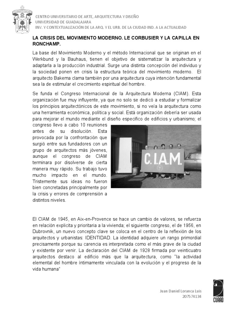 La Crisis Del Movimiento Moderno | PDF | Science | Ciencia y Tecnología