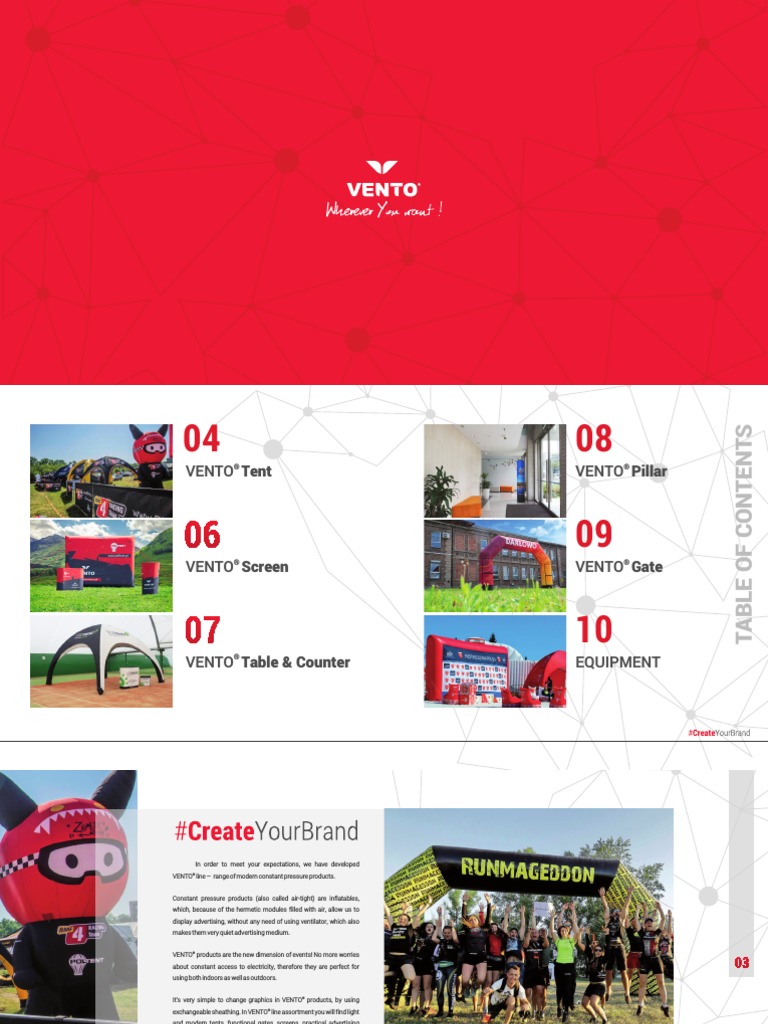 Vento Products PDF | PDF | Tent | Advertising