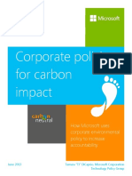 Microsoft Policies For Carbon Impact