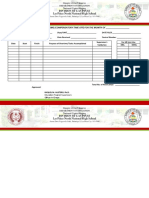 Summary of Overtime (Compensatory Time Off) For The Month of