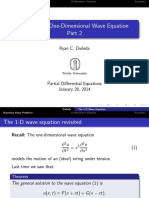 Solving The One-Dimensional Wave Equation: Ryan C. Daileda